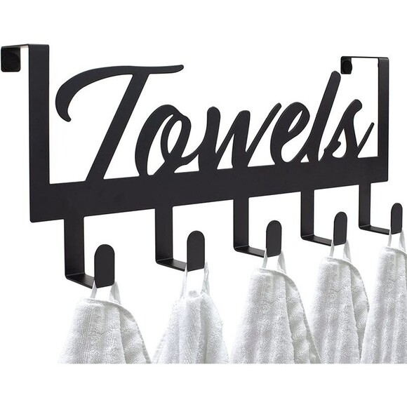 Aesthetic over the Door Towel Rack for Your Bathroom – Space Saving and Convenie - Picture 10 of 12